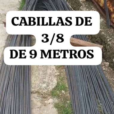 Alambron de 6mm, cabilla de 3/8 de 9 metros , entre otros . - 2/2
