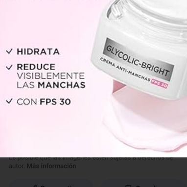Juego de Cremas Faciales Antimanchas Loréal Glicólico Bright Día y Noche - 4/4