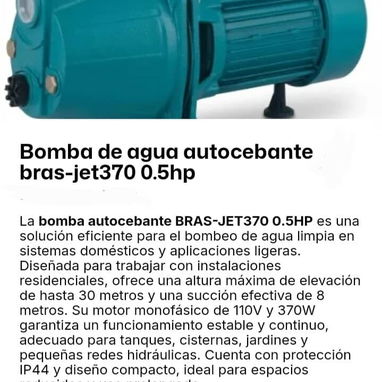 Variedad de modelos de Bombas de agua (40usd, 45 usd, 60 usd y 70 usd) - Img 124168733