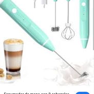 Batidor de café o leche recargable disponible 3 colores negros verde y blanco en 5500 cup con doble cabezal y su cable - Img 56387814