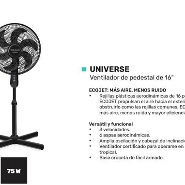 VENTILADORES TAURUS AL X MAYOR - 3/4