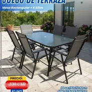 Conjunto de terrazas sillas y mesa 330 usd - Img 55696189