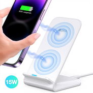 Soporte de teléfono con carga inalámbrica GAR157 1HORA 15W - Blanco 🔶 $14 - Img 57518158