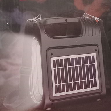 Mini estaciónde energía tiene... bocina con bluetooh...con panel solar   bombillo, lámparas incluidas y también sirve pa - 3/3