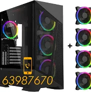 Chasis Gaming DIYPC modelo Rainbow F1-B + 4 fanes RGB 120mm - Img 45993441