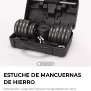 Maleta de pesas de 30 kg con sus barra ajustable y sus mancuernas,maleta de mancuernas de 30 kg - Img 56583099