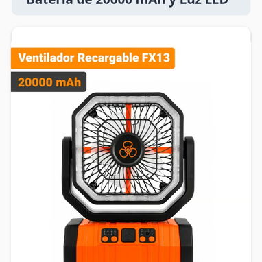 Ventiladores recargables - 3/4
