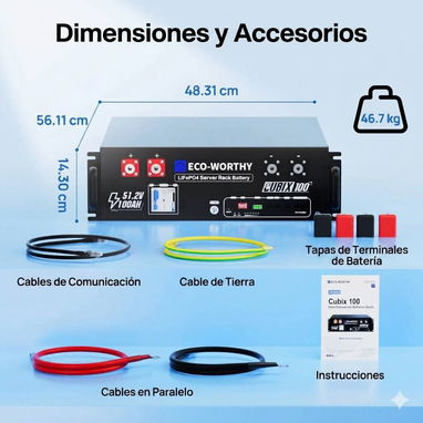 Batería Eco-Worthy de 5kWh - 5/10