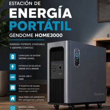 Gendome: Estación de energía portátil Home3000 - Img 126094936