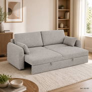 Sofá cama beige claro - Img 58388095