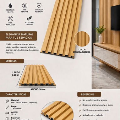 Listones WPC para revestimiento de pared - 2/2