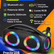 🔊 BOOM 🔊 BOX BOCINA 60W POTENCIA 5 HORAS APROX. DE MÚSICA. TENEMOS MENSAJERÍA CON FACTURA Y GARANTÍA. 📲 54833699 - Img 55195398