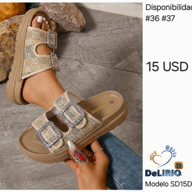 Sandalias engomadas para damas - 5/9