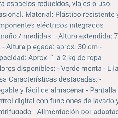 🔖Lavadora portátil plegable - Img 119597376