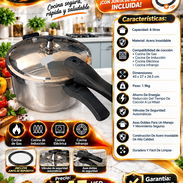 Olla Presión 6L acero inoxidable, marca EKO, Garantía de 6 meses y Factura. Entrega gratis. Variedad de Ollas y otros... - Img 57936341