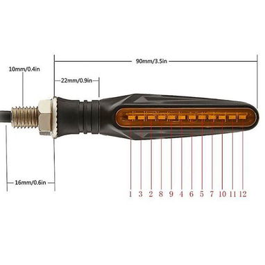 Universo LED con las mejores ofertas / Neblineros borde único 5 funciones / Tipo bala morados / Indicadores secuenciales - Img 119185319