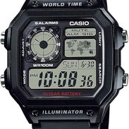⌚🔥 RELOJ CASIO AE1200WH WORLD TIME 100M RESISTENTE AGUA +10 AÑOS BATERÍA 💥 Envío + Garantía - Img 54506838