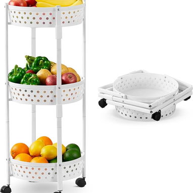 Viandero Organizador redondo plegable con ruedas 🔰 $25 - 2/3