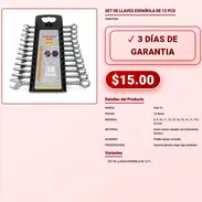 SET DE LLAVES ESPAÑOLA DE 12 PCS . - Img 57882343