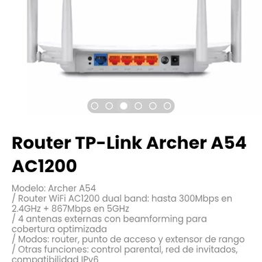 Router TP-Link Archer A54 AC1200. Modelo: Archer A54 - Img 119464627