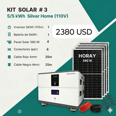 KIT DE INVERSORES SOLARES CON PANELES INCLUIDOS Y SERVICIO DE MENSAJERÍA - Img 119468534