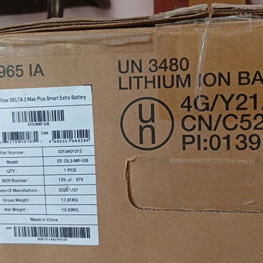 Batería Extra de Ecoflow Delta 3 Max 2048 wh Modelo EF DL3 MP EB Nueva en su caja se recoge en municipio Playa 1000 USD - 4/7
