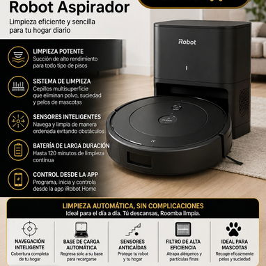 🧹 ¡NO TE ESFUERCES LIMPIANDO… DEJA QUE UN ROBOT LO HAGA POR TI! 🤖✨ - 9/10