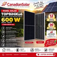 Panel solar 590w potencia nominal, panel bifacial, células TOPCon, Doble vidrio - Img 57933042