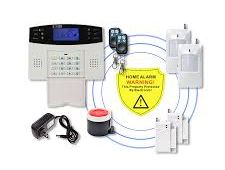 Alarma Inalámbrica GSM 14 Sensores(4 Movimiento + 10 Puerta/Ventana) + Botón Pánico + 4 Llaveros + Sirena - Img main-image