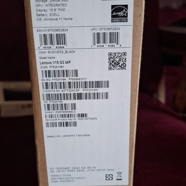 LAPTOP LENOVO 12VA GEN V15 G3 IAP I3 12VA 8 GB 256 GB M2 NVME NUEVA SELLADA - 2/2