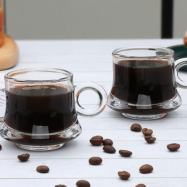 Set de 6 tazas de café transparentes - Img 123178642