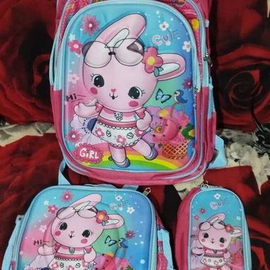Mochila para niños 🎒 3 en 1 ✨ Mochila + Merendero + Cartuchera ❤️ - 3/6