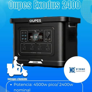 馃挔Estaci贸n de Energ铆a Oupes Exodus 1200 馃挔Potencia Pico: 4500w 馃挔Potencia Nominal: 2400w 馃挔 - Img 128159827