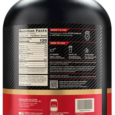 Whey Protein Optimum Nutrition 74 servicios de chocolate - Img 118251659