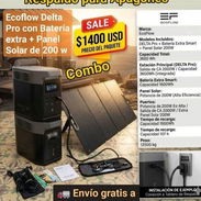 Ecoflow delta pro más batería extra más panel solar - Img 55646721