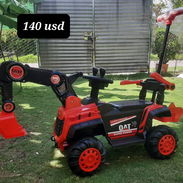 Carro eléctrico para niño, tipo grua con guía - Img 57368024