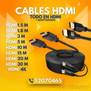 Cable hdmi = Cable HDM 1m Cable hdmi 3° Cable hdmi 5 °Cable hdmi 10 °Cable hdmi 15 °Cable hdmi 20 °Cable hdmi 25 °Cable - Img 45104035