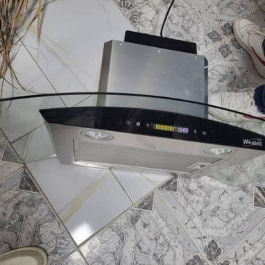 Campana Extractora 75cm Acero inoxidable marca Wealco de vidrio templado curvo precio $250 USD Transporte Incluido - Img 125621132
