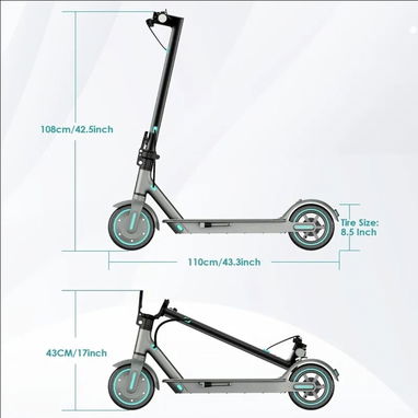 Scooter Eléctrico Plegable S3 –  Carriola, Potencia y Portabilidad 🚀 - 2/5