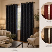 Juego de 2 Cortinas Estampadas Blackout (CV) - Img 53755908