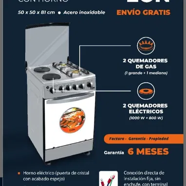 Cocina híbrida 20" con Horno garantía 6 meses damos factura - Img 119574331