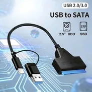 🔌 Cable Adaptador SATA a USB 3.0 / USB‑C – HDD y SSD 2.5" Color: Negro - Img 56420309