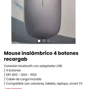 Mouse inalámbrico 4 botones recargable. Nuevo - Img 50095397