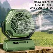 Ventilador recargable 3 velocidades , con lampara led - Img 54463972