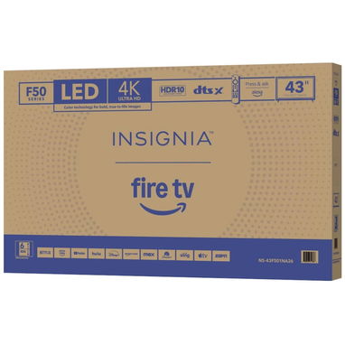 CAÑÓN!!_TV INSIGNIA DE 43” 4K UHD LED SMART TV|CLASS F50 SERIES|AÑO 2025|NUEVO EN CAJA + GARANTIA. 5410-9151 - Img 111311532
