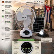 Ventilador recargable+panel+bombillo - Img 55742634