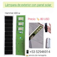 Lámpara con panel solar de 400 w,marca hammer - Img 56006714