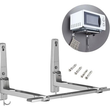 Soporte micro - Estante para horno microondas, estante de cocina, cocina de acero inoxidable 304 plegable para microonda - Img 116185845