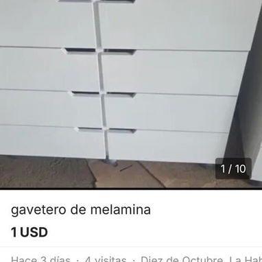 escaparate cómodas y gavetero de melamina - Img 121811891