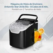 Máquina de Hielo de Encimera Antarctic Star 26 lb/Día - 8 Cubos en 6 min, Portátil con 2 Tamaños de Hielo / 195 - Img 55693164